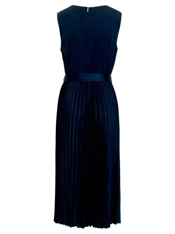 BETTY & CO Chiffonkleid mit Plissee in Navy Blue