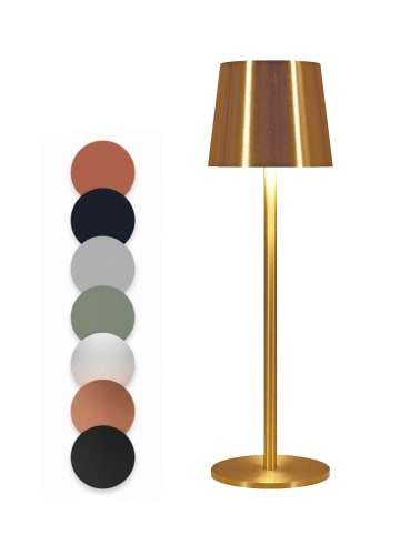 Coen Bakker LED Tischlampe dimmbar Innen & Außen 36,5x11cm Glatt in Gold