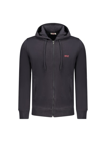 Rifle Blaues Baumwoll-Kapuzen-Sweatshirt