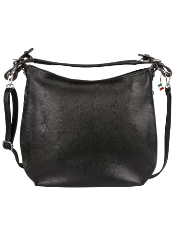 Florence Florence Schultertasche Leder schwarz ca. 38cm