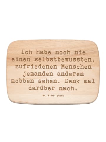 Mr. & Mrs. Panda Holzbrett Spruch Mobbing bewältigen mit Spruch in Transparent