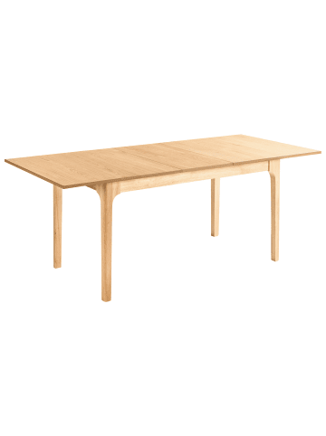 Beliani Esszimmertisch DELMAS in Braun - (W) 90 x (H) 76 x (L) 160 cm