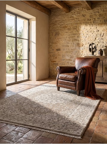 KADIMA DESIGN Kurzflorteppich Orientalisch pflegeleicht Wohnzimmer Schlafzimmer Flur in Braun