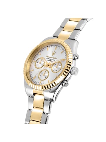 Maserati Multifunktion-Armbanduhr Maserati Competizione in silber gold groß (51.5x43mm)