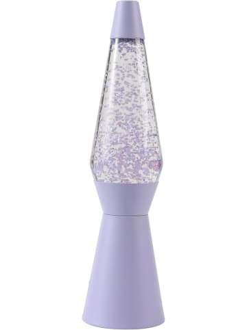 i-Total Lavalampe Magie Einzigartiges für Ihr Zuhause Lila Pastell Glitter Spaceship