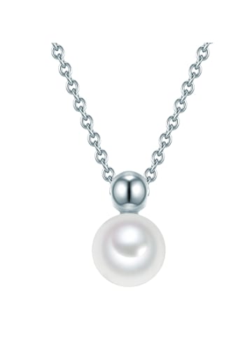 Valero Pearls Kette mit Anhänger Sterling Silber Süßwasser Zuchtperle weiß in silber