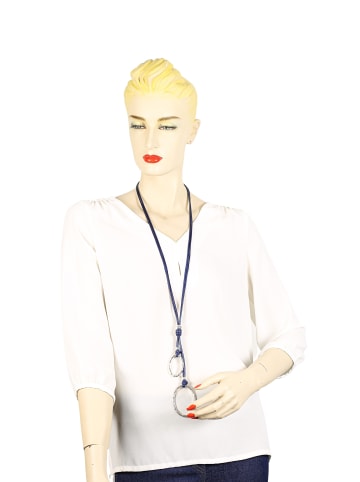 collezione alessandro Lange Kette " Amalya " in blau