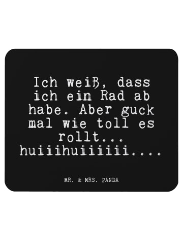 Mr. & Mrs. Panda Mousepad Ich weiß, dass ich... mit Spruch in Schwarz