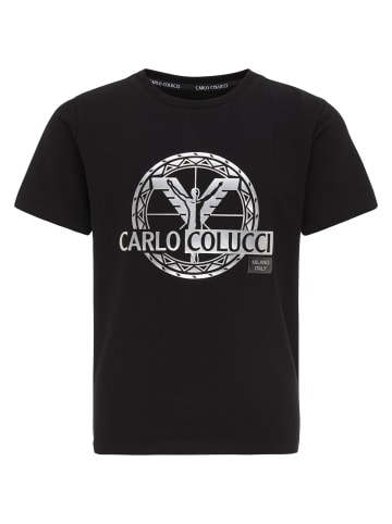 Carlo Colucci T-Shirt Canazza in Schwarz