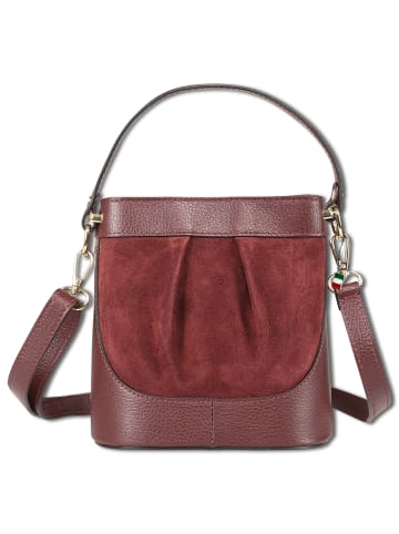 Florence Florence Umhängetasche Leder dunkelrot ca. 18cm