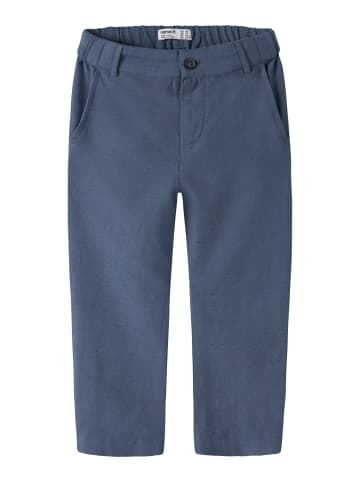 name it Hose Loose Fit Nmmfaher Viskose-Leinenmix in vintage indigo
