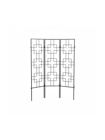 relaxdays 12x Rankgitter in Schwarz - (B)30,5 x (H)122 cm