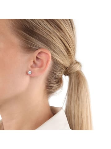 Amor Ohrstecker Silber 925, rhodiniert in Silber