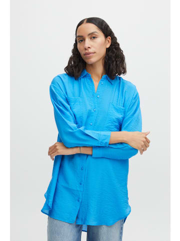 b.young Langarmbluse BYIHALIEA LONG SHIRT - 20812974 in blau