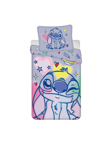 Lilo & Stitch Lilo and Stitch Brush it Bettwäsche Set Baumwolle Reißverschluss in Mehrfarbig