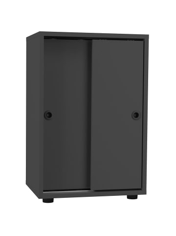 ebuy24 Büroschrank Ulas2ST anthrazit Anthrazit 49 x 38 cm