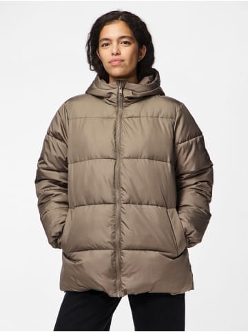 Pieces Wattierte Jacke in Morel