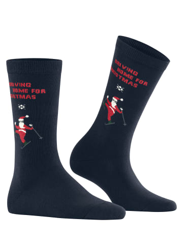 Burlington Skiing Santa Socken in Marine
