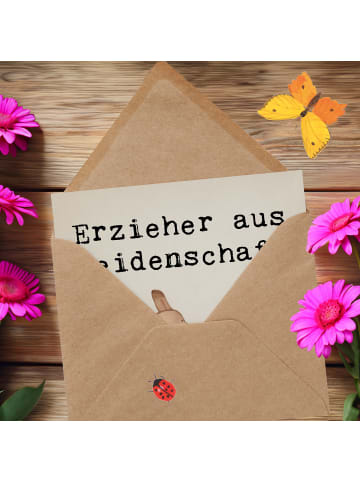 Mr. & Mrs. Panda Einladungskarte Erzieher Leidenschaft Design mi... in Weiß