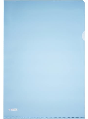Herlitz Aktenhülle Pyramide A4 110my PP glänzend Packung mit 10 Stück blau