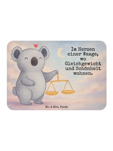 Mr. & Mrs. Panda Magnet Waage Astrologie Design mit Spruch in Weiß