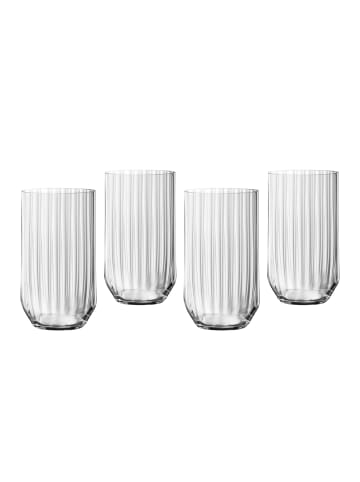 Spiegelau 4 er-Set Linear Longdrinkgläser in Transparent