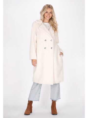 IZIA Damen Coat in Wollweiss