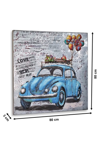kobolo Metallbild BEETLEXXL in Blau