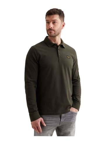PME Legend Poloshirt LONG SLEEVE POLO AMERICAN CLASSIC in Grün