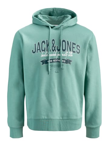 Jack & Jones Kapuzenpullover in Mineral Blue