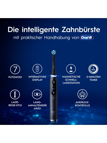 Oral-B Elektrische Zahnbürste "iO Series 9 + Lade-Reiseetui & Tasche" in Schwarz