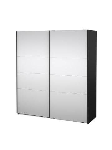 ebuy24 Schiebetürenschrank Catania (2-türig) Schwarz 179 x 67 cm