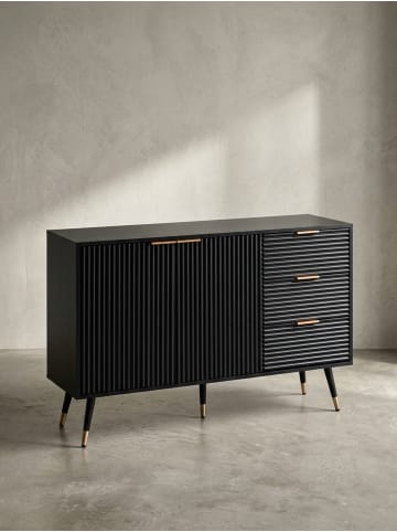 KADIMA DESIGN Sideboard 120x80x40 cm Anrichte mit Eiche-Dekor, Kommode mit
