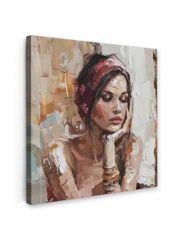 MuchoWow Leinwand bilder Träumendes Porträt (BxH)