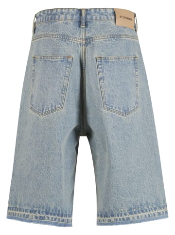 2Y Studios Denim Short in sand blue