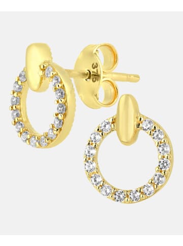 Vanlere Ohrstecker aus 375 Gelbgold mit Zirkonia