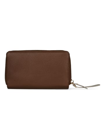Bugatti Viola Geldbörse RFID Schutz Leder 16 cm cognac-grau