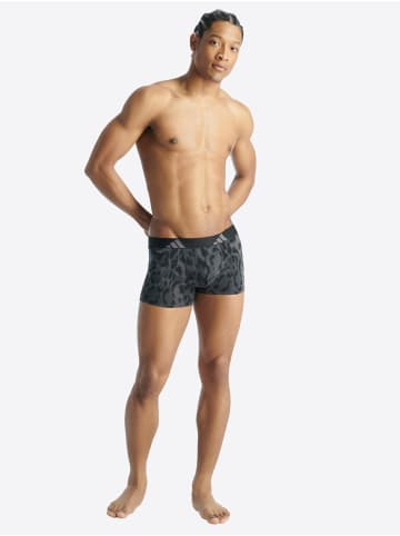 adidas Trunk Active Flex Cotton in dunkelgrau, black leo, schwarz
