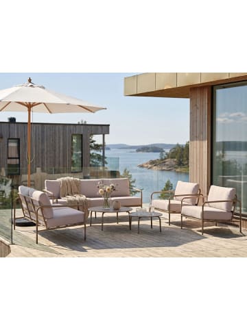 Beliani 6-tlg Lounge Set NUXIS in Beige/Weiß