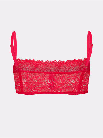 Erlich Textil  Erlich Textil Spitzen Bustier DREAMY LACE BANDEAU BRALETTE in chilirot
