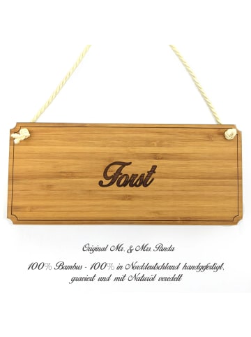 Mr. & Mrs. Panda Holztafel Forst mit Spruch in Keine Angabe