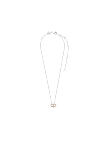 Ti Sento Milano Collier "mit Zirkonia rosévergoldet" in Silber