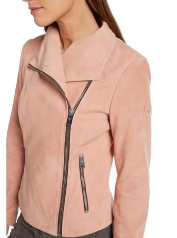 Carlo Colucci Lederjacke Dal Bella in Rosa