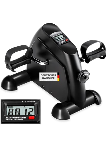 tectake Mini Bike  leicht und platzsparend, inklusive Trainingscomputer, schwarz
