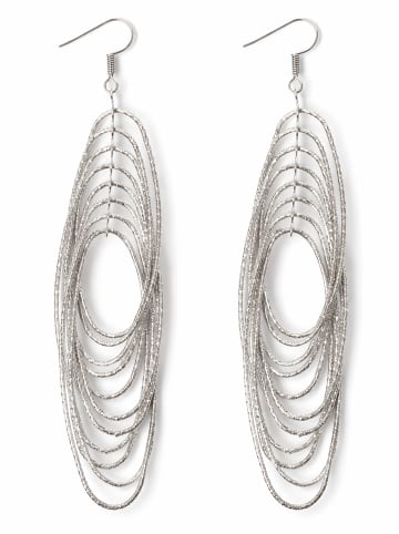 collezione alessandro Ohrhänger " Rings " in silberfarbig