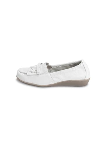 VITAFORM Hirschleder Mokassins in weiß