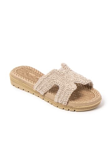 Brasileras Pantoletten "Braida" in Beige