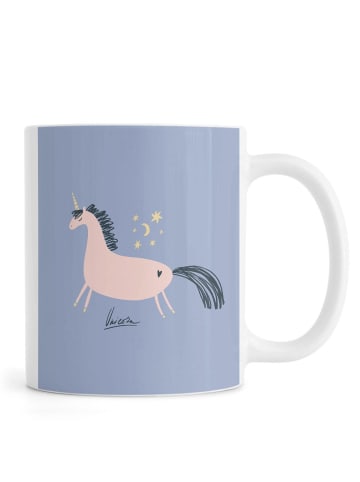 Juniqe Tasse "Unicorn Magic" in Blau