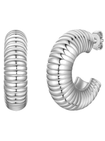 Yokoamii Creolen aus Metall-Legierung in silber