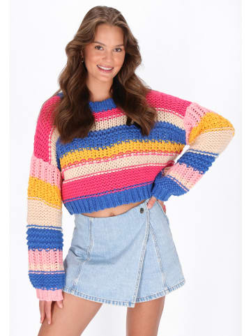 myMo Women Sweater in pink multicolor